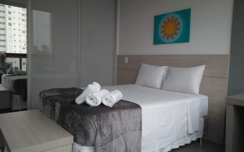 STUDIO DECORADO 29M² COM DEPOSITO E VAGA